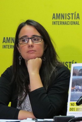 Una de las manifestaciones realizadas en Santiago de Chile contra las medidas restrictivas a la despenalización del aborto en tres causales. Crédito: Amnistía Internacional Ana Piquer, directora ejecutiva de Amnistía Internacional en Chile. Crédito: Amnistía Internacional