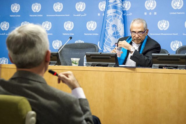 José Ramos-Horta, presidente del Grupo Independiente de Alto Nivel sobre las Operaciones de Paz de la ONU, en conferencia de prensa. Crédito: UN Photo/Loey Felipe.