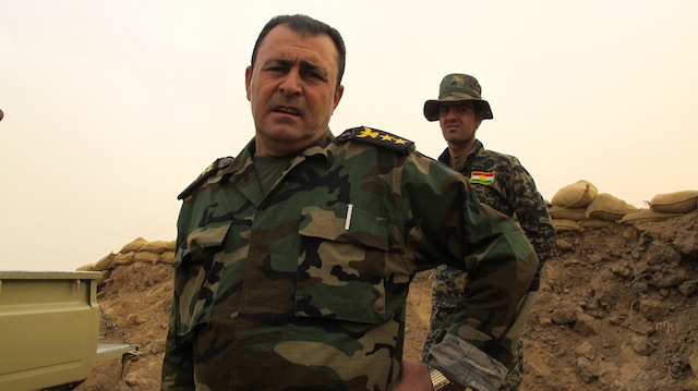El coronel peshmerga Jamal Masim Jafar dice sentirse satisfecho con el apoyo que sus fuerzas kurdas reciben del exterior para combatir al Estado Islámico. Crédito: Karlos Zurutuza/IPS