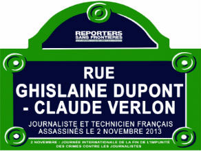 Reporteros Sin Fronteras cambió el nombre de 12 calles de París en honor a periodistas que fueron víctimas de crímenes.