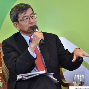 El presidente del BDA, Takehiko Nakao. Crédito: Banco de Desarrollo Asiático.