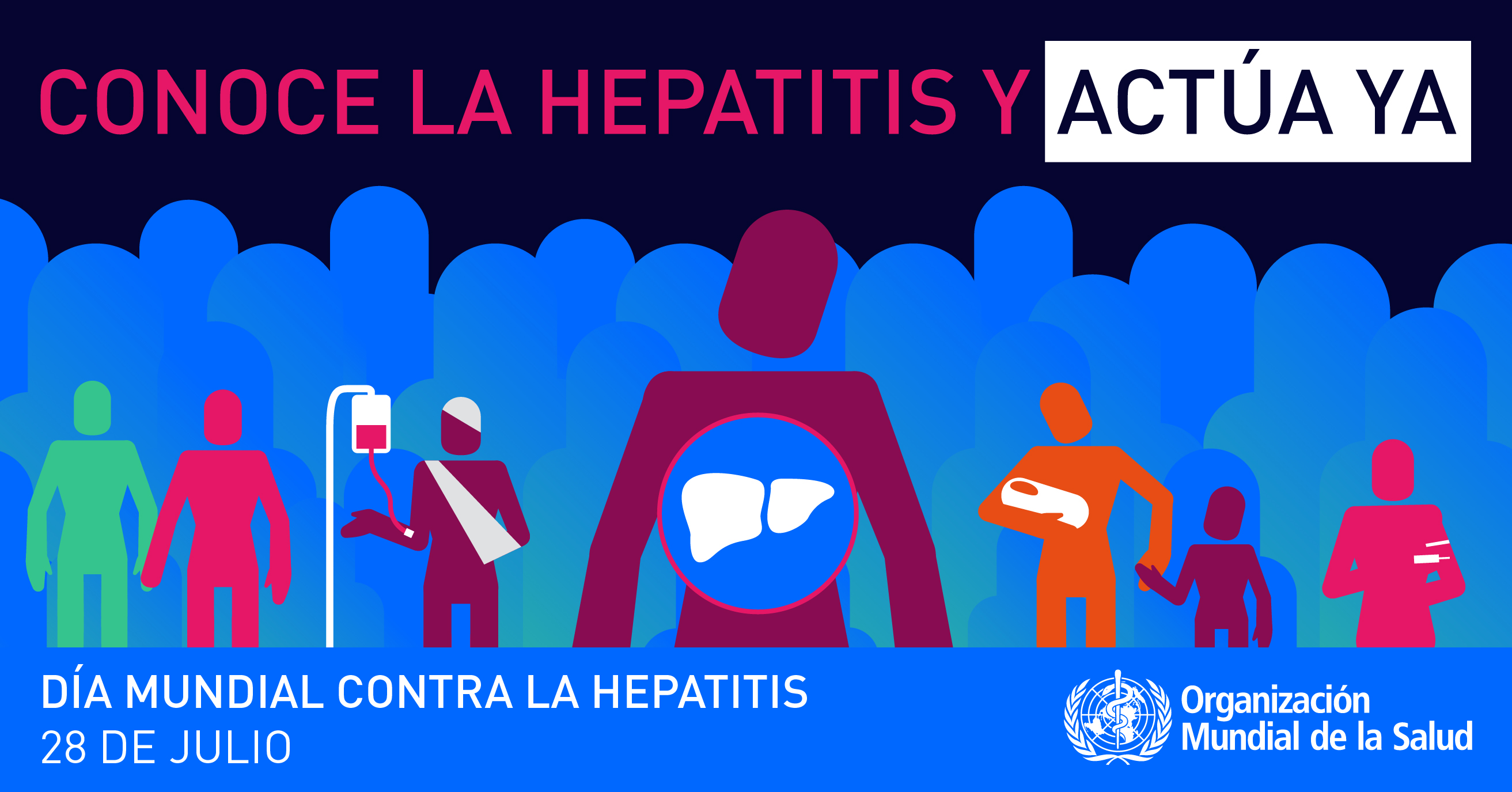 Día Mundial contra la Hepatitis, 28 de julio de 2016. Crédito: OMS.