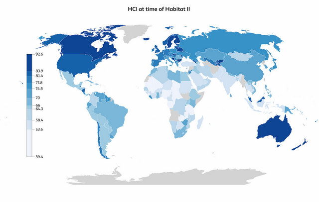 Desde que se realizó la Primera Conferencia de Hábitat, en Vancouver en 1976, el mundo solo cumplió 70 por ciento de los compromisos adoptados en las dos cumbres realizadas. El progreso prácticamente se estancó desde la celebración de Hábitat II, en Estambul. Crédito: HCI