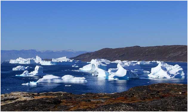 Glaciares en la bahía de Disko, Groenlandia. Crédito: twiga269 ॐ FEMEN/Flickr