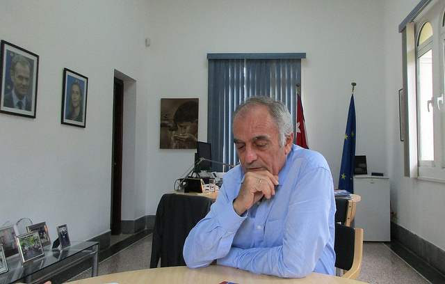 Alberto Navarro, embajador de La Unión Europea ante La Habana, durante una entrevista exclusiva con IPS en la delegación del bloque europeo en la capital de Cuba. Crédito: Cortesía de la UE/Cuba