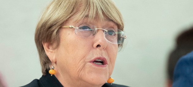 Michelle Bachelet, la alta comisionada de las Naciones Unidas para los Derechos Humanos en la 42 sesión del Consejo de Derechos Humanos. Crédito Jean Marc Ferré/ONU