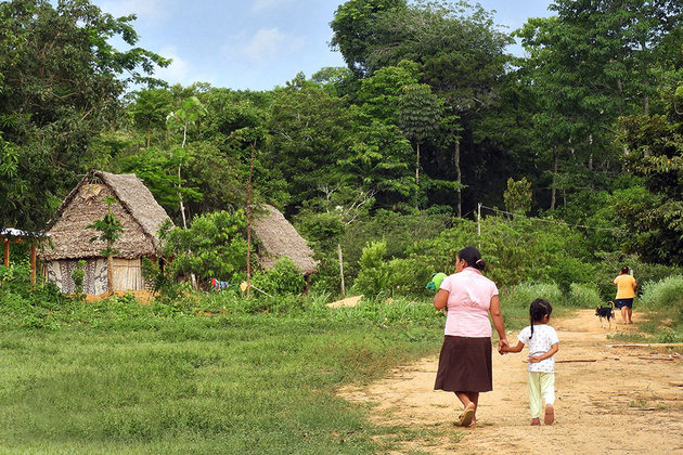 La comunidad de Buen Retiro en el norte de la Amazonía boliviana. Crédito: Teófila Guarachi/ONU Mujeres
