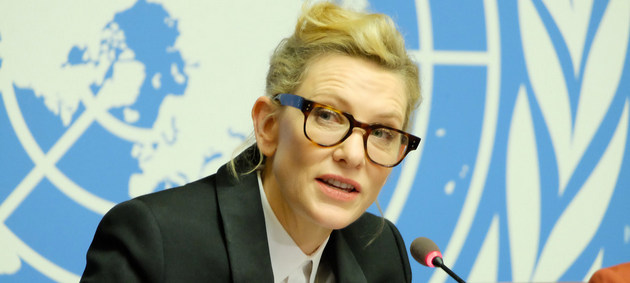 La actriz australiana Cate Blanchett alertó sobre la total invisibilidad de millones de personas en el mundo, víctimas de apatridia, y aseguró que “es hora de actuar” para sacarlas de este limbo devastador. Crédito: Daniel Johnson/ONU