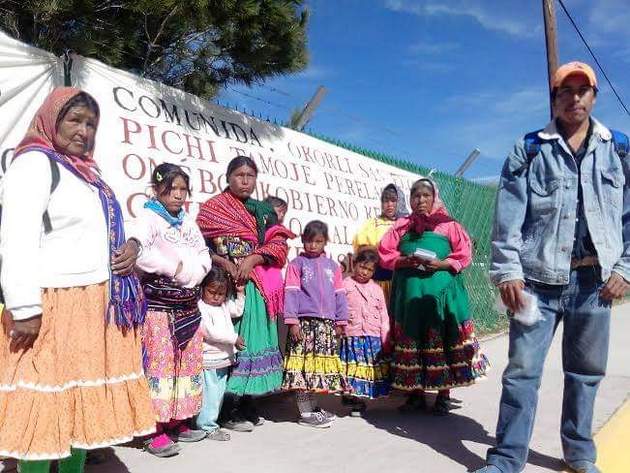 Repechique se manifestó en contra de que un gasoducto pasara por sus tierras. Foto: Patricia Mayorga